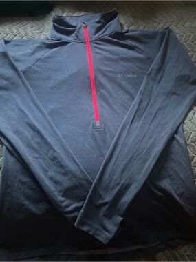 Columbia Gray Grey Jacket with Pink Accents